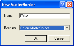 Adding a new MasterBorder